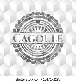 Cagoule grey emblem with cube white background
