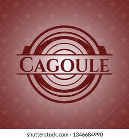Cagoule retro red emblem