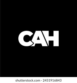 CAH letter monogram typography logo