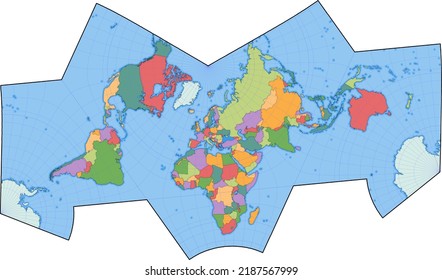 Cahill Concialdi world map projection