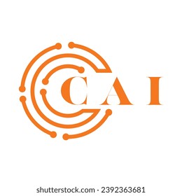 CAI letter design. CAI letter technology logo design on white background. CAI Monogram logo design for entrepreneur and business