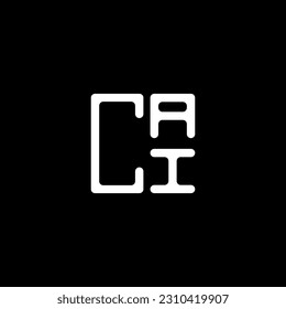 Logo de la carta CAI diseño creativo con gráfico vectorial, logotipo CAI simple y moderno. Diseño de alfabetos lujosos de la IC  