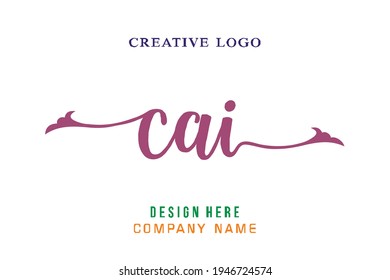 CAI lettering logo is simple, easy to understand and authoritative