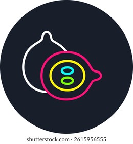 Caimo Line Multi Colour Circle