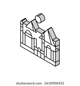 cairo ancient city isometric icon vector. cairo ancient city sign. isolated symbol illustration