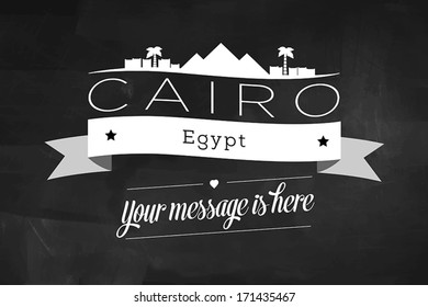 Cairo City Greeting Card Design Template