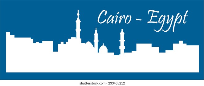 Cairo, Egypt (city silhouette)