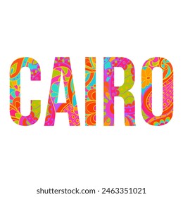 Cairo festive city name design