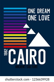 cairo one dream,t-shirt design