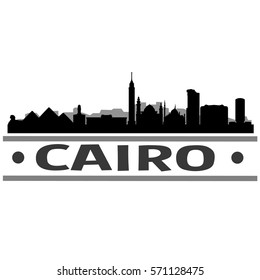 Cairo Skyline City Vector Design