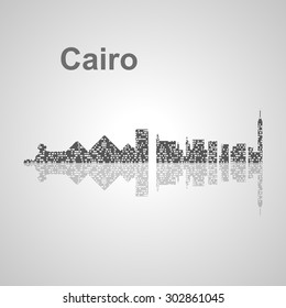 Cairo  skyline  for your design, concept Illustration.