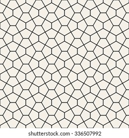 Cairo tiles pattern vector, pentagonal tiles background