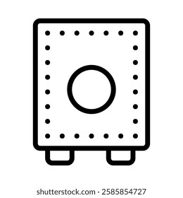 Cajon icon illustration in line style. Perfect for website mobile app presentation. Suitable for any user interface and user experience