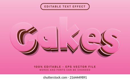 Cake 3d Text Effect And Editable Text Effect