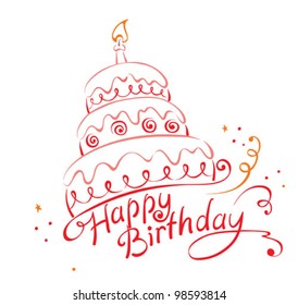 Happy Birthday Cake Images Stock Photos Vectors Shutterstock