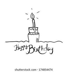 Birthday Sketch Images Stock Photos Vectors Shutterstock