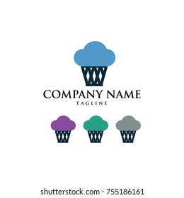 CAKE BAKERY BREAD PASTRY LOGO VECTOR