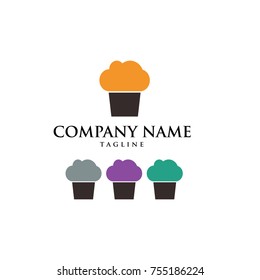 CAKE BAKERY BREAD PASTRY LOGO VECTOR