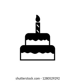 cake - bakery - dessert icon vector