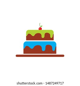 cake bakery icon  logo vector ilustration