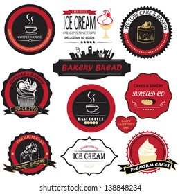 cake and bakery label