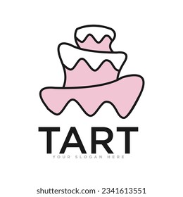 Cake Bakery Logo Design Illustration