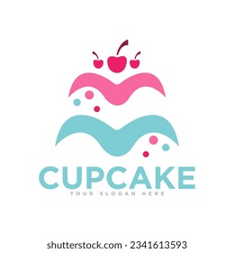 Cake Bakery Logo Design Illustration