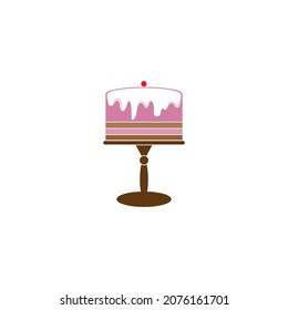 cake bakery logo design ilustration