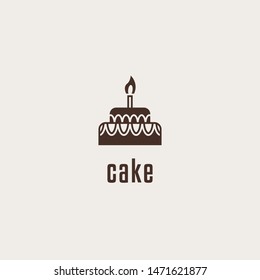 Cake Bakery Logo icon vector