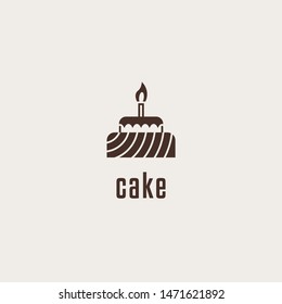 Cake Bakery Logo icon vector