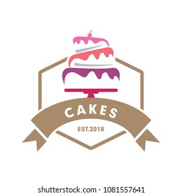 Cake Bakery Logo Template Stock Vector (Royalty Free) 1081557641