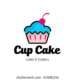 Cake Bakery Logo template
