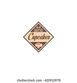Cake Bakery Logo template
