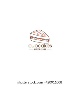 Cake Bakery Logo template
