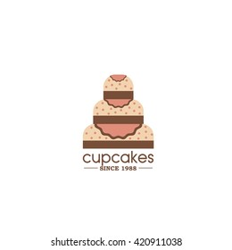 Cake Bakery Logo template

