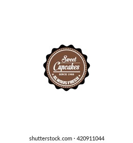 Cake Bakery Logo template
