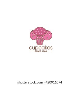 Cake Bakery Logo template
