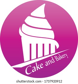 Cake and bakery logo vector template