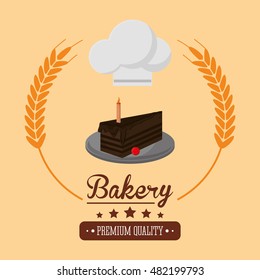 cake bakery related emblem image 