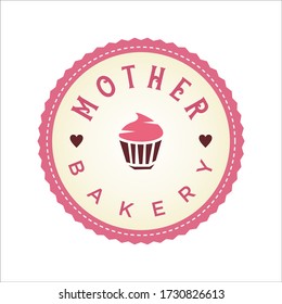 Cake And Bakery Retro Vintage Logo Design