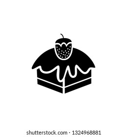 cake, bakery, strawberry icon. Element of bakery and desert isolated icon. Premium quality graphic design icon. Signs and symbols collection icon for websites, web design