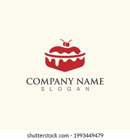 Cake and bakery sweet logo template design image concept bakery shop vector
