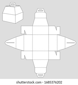 2,276 Cake box layout Images, Stock Photos & Vectors | Shutterstock