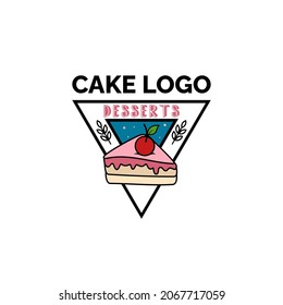 cake or bakery vector logo design