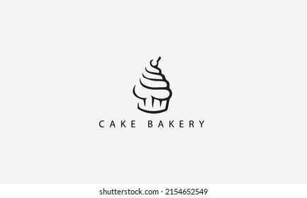 Cake Bakery vector logo design