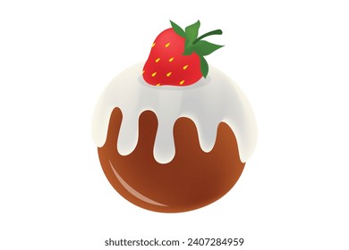 Cake Ball Christmas Sticker Design