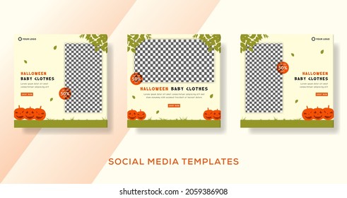 Publicación de la plantilla de pancarta de pasteles con color rosa. vector premium
