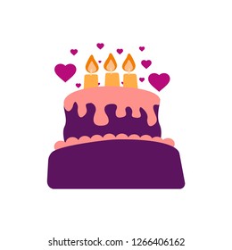 cake birthday flat icon