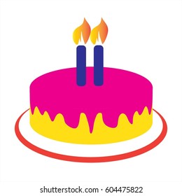 cake birthday vector