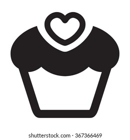 cake black with heart